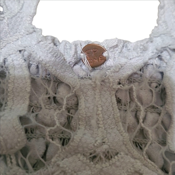 Free People Adella Bralette Light Grey Size Extra Small - Picture 5 of 13